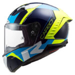 LS2 THUNDER KARBON RACING 1 MAVİ-NEON SARI KASK