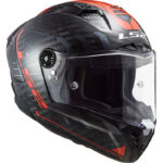 LS2 THUNDER KARBON SPUTNIK METAL KIRMIZI KASK