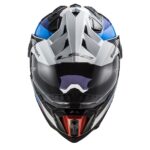 LS2 EXPLORER C KARBON FRONTIER SİYAH-MAVİ KASK