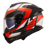 LS2 STREAM 2 ROAD MAT SİYAH-KIRMIZI-BEYAZ-GRİ KASK