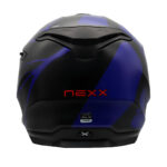 NEXX Y.100 B-SIDE MAT SİYAH-NAVY MAVİ KASK