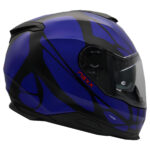 NEXX Y.100 B-SIDE MAT SİYAH-NAVY MAVİ KASK