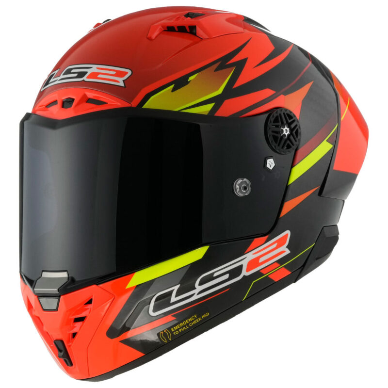 LS2 THUNDER KARBON GP AERO FIRE KIRMIZI-SİYAH KASK