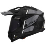 LS2 PIONEER 2 HILL MAT SİYAH-BEYAZ KASK
