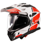LS2 PIONEER 2 HILL BEYAZ-KIRMIZI KASK