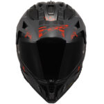 LS2 PIONEER 2 CRAZY MAT SİYAH-GRİ-KIRMIZI KASK