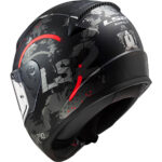 LS2 RAPID 2 CIRCLE MAT SİYAH-KIRMIZI KASK