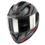 GIVI 50.8 MACH1 MAT GRİ-SİYAH-KIRMIZI KASK