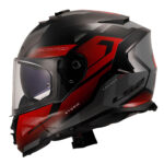 LS2 STORM 2 KRONOS KIRMIZI-GRİ KASK