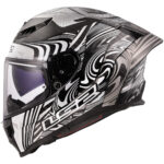 LS2 DRAGON KARBON ENTHUM SİYAH-GRİ KASK