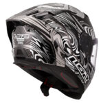 LS2 DRAGON KARBON ENTHUM SİYAH-GRİ KASK