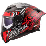 LS2 DRAGON KARBON ENTHUM KIRMIZI KASK