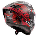 LS2 DRAGON KARBON ENTHUM KIRMIZI KASK