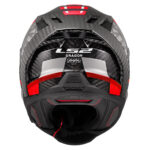 LS2 DRAGON KARBON TRAX KIRMIZI KASK