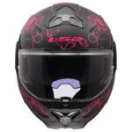 LS2 ADVANT 2 SOPHIA MAT SİYAH-PEMBE KASK