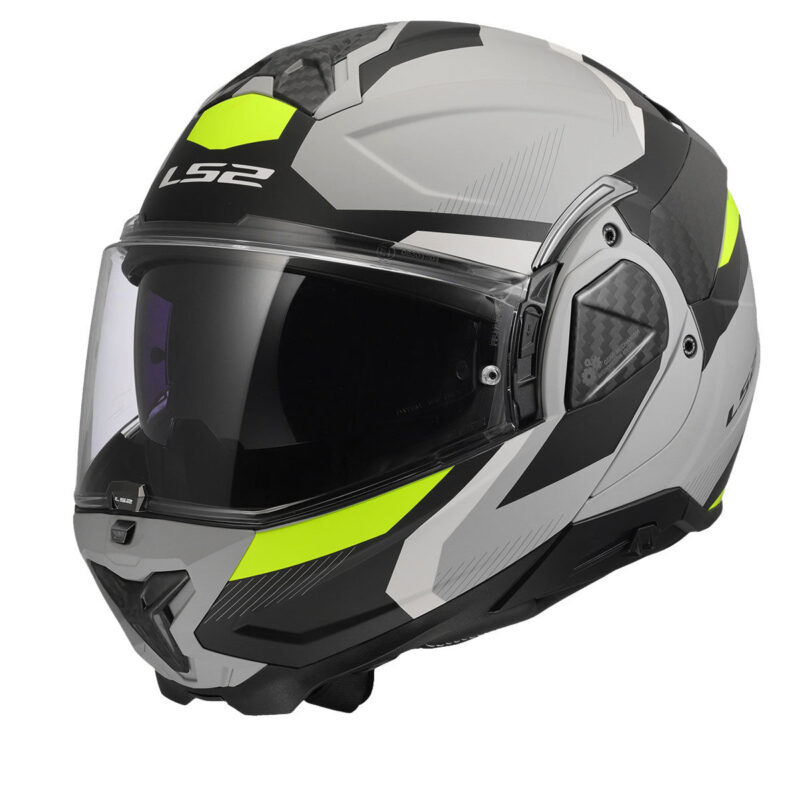 LS2 ADVANT 2 TRIPLE MAT GRİ- SİYAH-NEON SARI KASK